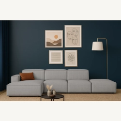 Olio Classico Komfortowy narożnik wypoczynkowy Tkanina Raven 7